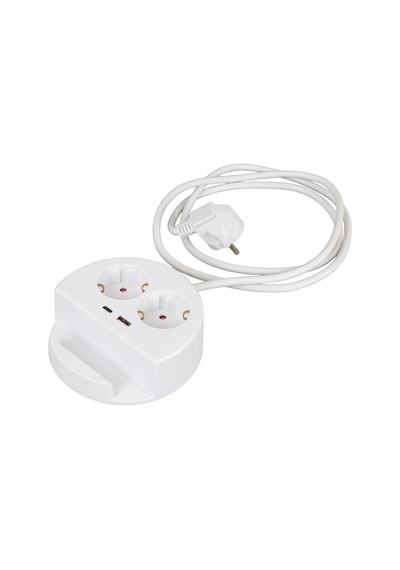 Akım Korumalı Grup Priz 2 Li Usb / Type-c 1.5 Mt Kablolu 3680w 16ah Topraklı Çocuk Koruma