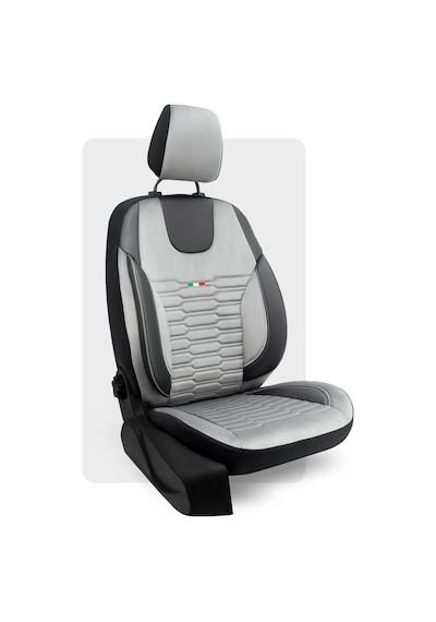 Otexo Bellucci Transit Yeni Model Kolçaklı 2014+ Airbag Uyumlu Universal Taytüyü Oto Koltuk Kılıfı Siyah - Taba