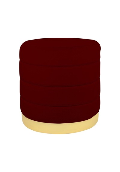 Lungo Roller Gold Kaplama Luxery Puf-bordo Babyface Kumaş Pofuduk Oturma Pufu&makyaj Pufu&bench