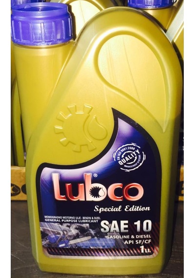 Lubco SAE-10 Motor Yağı 16 x 1 L