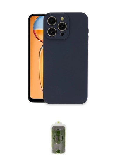 Cep 20-26 Apple Uyumlu İphone 15 Pro Max Kılıf Ahenk Serisi İkili Koruma Seti Najmaddin Turuncu