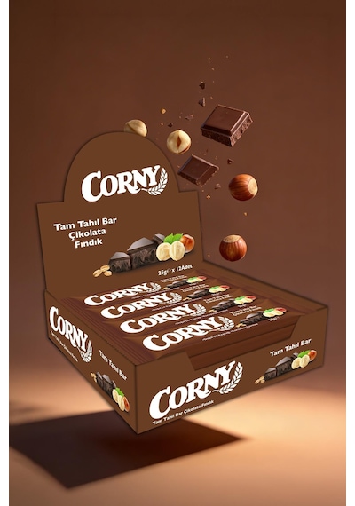 Corny Çikolata Fındık Tam Tahıl Bar X 12 Adet