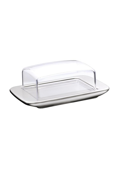 Tereyağlık, 11,5 X 16,8 Cm, Cromargan Yüksek Kaliteli Mat Paslanmaz Çelik, Plastik Kapaklı, Bulaşık Makinesinde Yıkanabilir