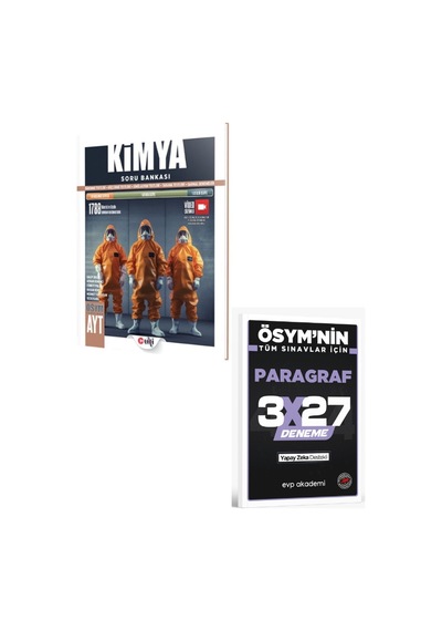 2027 Ulti 2027 Ayt Kimya Soru Bankası+ Evp Akademi Paragraf