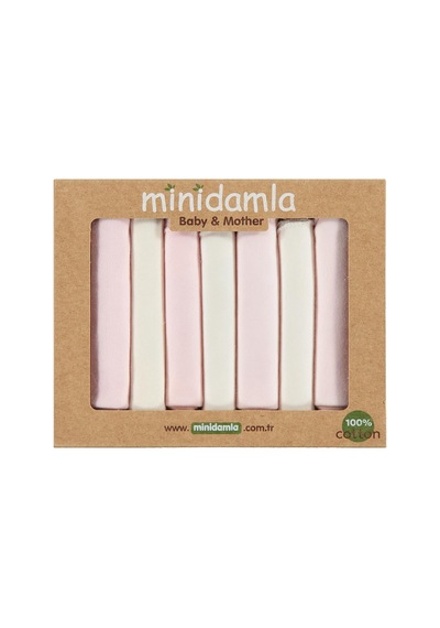 Minidamla 7li Ağız Mendili - Pembe
