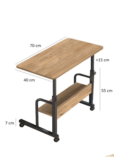 Tekerlekli Dikiş Makinesi Sehpası Ayarlanabilir Çok Amaçlı Çalışma Masası 80x40 Cm Atlantik Çam Tekerlekli Dikiş Makinesi Sehpası Ayarlanabilir Çok Amaçlı Çalışma Masası 80x40 Cm Atlantik Çam
