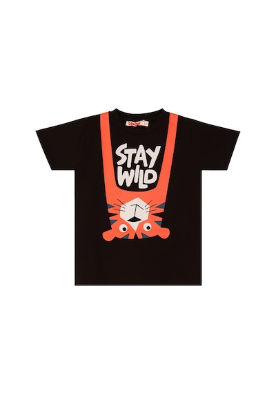 Stay Wild Erkek Çocuk Yazlık T-Shirt Kapri Şort Takım