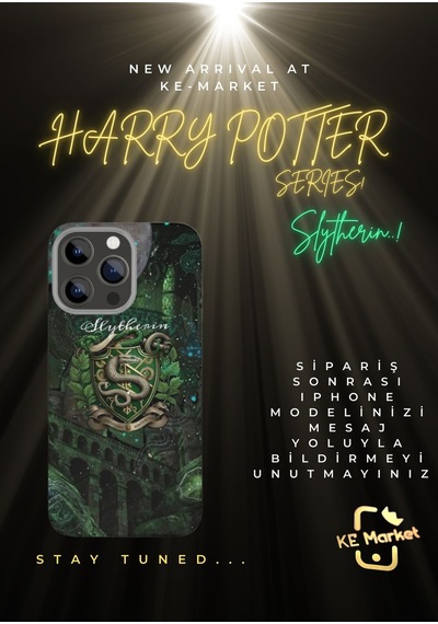 Apple Uyumlu iPhone Harry Potter Slytherin Tüm Modellere Kılıf 678x111213141516 Plus