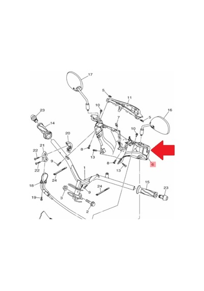Yamaha Crypton S 2018-20 Or.  Gidon Üst Kapak B6F-F6145-00