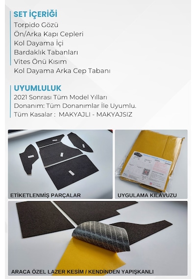 Hyundai Bayon Uyumlu Konfor Seti Ceplere Özel Set