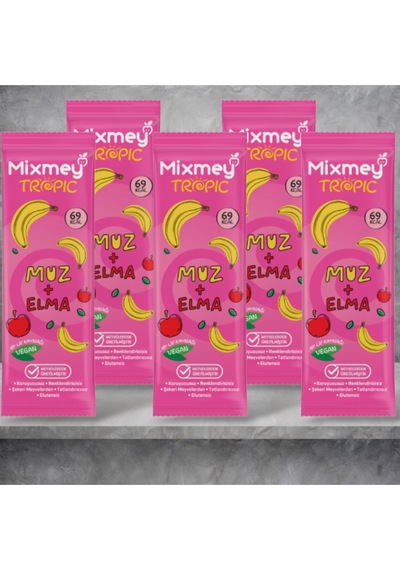 Tropik Meyve Barı Muz + Elma 20 Gr X 5 Adet