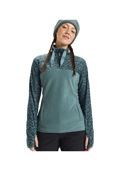 Roxy Kadın Polar Sayna Half Zip Yeşil Renkli Renkli Çok Renkli