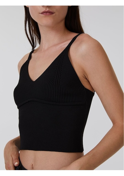LOFT Crop Kadın Atlet Lf2032846 Q1.v1 Siyah