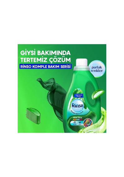 Sıvı Çamaşır Deterjanı Komple Bakım Serisi Aloe Vera Renkliler İçin 2.5 L X3 Diğer