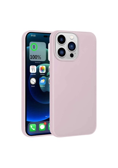 Apple iPhone Uyumlu 14 Pro Max Kılıf Zore Premier Silikon Kapak Rose Gold