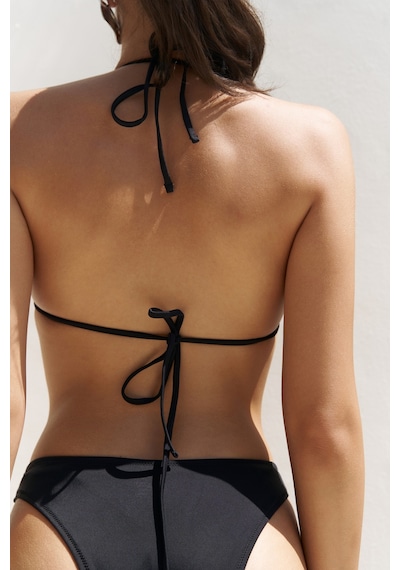 Mai Collection Mai Studios Co. Samudra Halka Detaylı Siyah Bikini Üstü Siyah