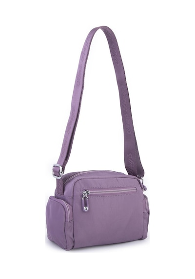 Nas Bag Kadın Spor Çok Gözlü Su Geçirmez Hafif Mini Çanta Mor 22x16 Cm Mor