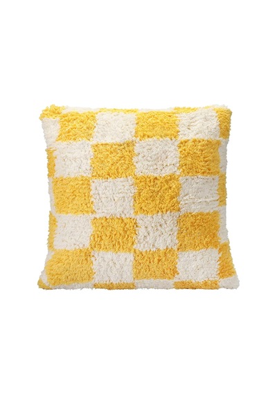 Porland Pop Plaid Dokuma Yastık Sarı 45x45cm Sku: Smg8690010185891