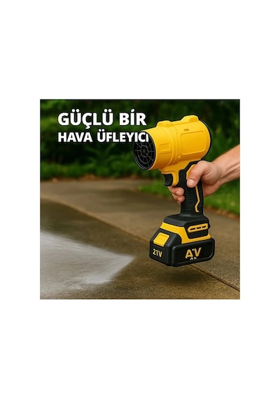 Ahv-18 Turbo Hava Üfleyici 4 Kademe Hız 21v 431w Kablosuz Blower 32.000 Rpm 1