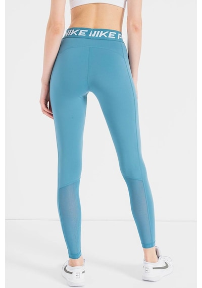 Nike Pro 365 Dri Fit Training Mid Rise Full Length Tight Fit Toparlayıcı Tayt Açık Mavi