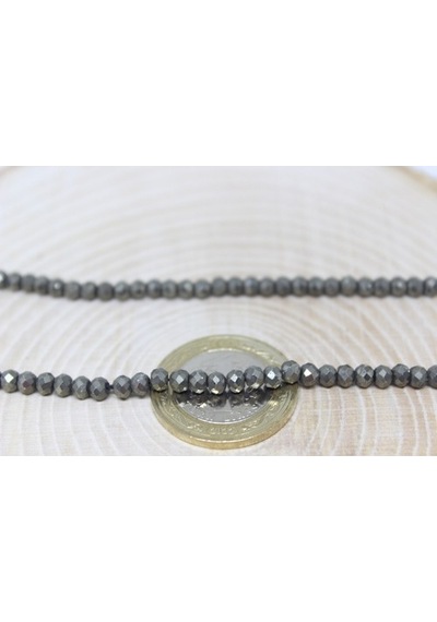 Pirit Taşı Rondela Faset Kesim 4*3Mm Dizi (544423592)