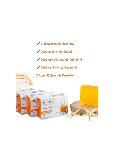 Leke Karşıtı Aydınlatıcı Sabun %1 Kojik Asit & C Vitamini - Yüz, Koltuk Altı, Bikini Bölgesi Kararma Karşıtı 120 G Diğer