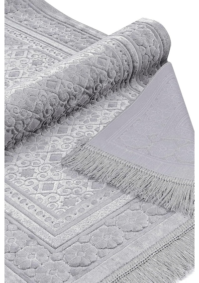 Kadife Seccade İnci Velvet Pearl - Gri Çok Renkli