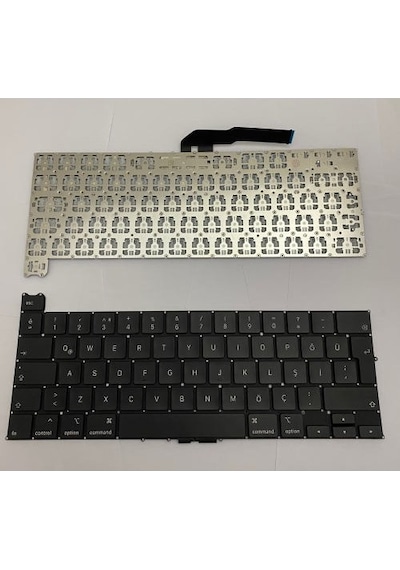 Apple Uyumlu MacBook Pro Touch Bar 13 A2251 2020 Notebook Klavye Siyah Tr Büyük Enter