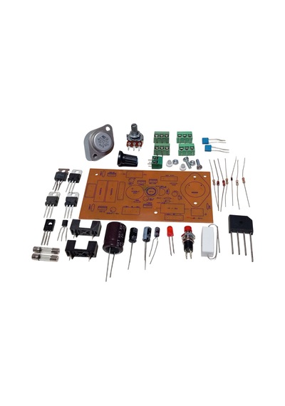 Kısa Devre Korumalı Dc 0-24v 1a Ayarlı, +5v, -5v, +12v, -12v Sabit Çıkışlı Güç Kaynağı Kendin Yap Hobi Devresi Dıy Lehimleme Kiti Demonte Montesiz