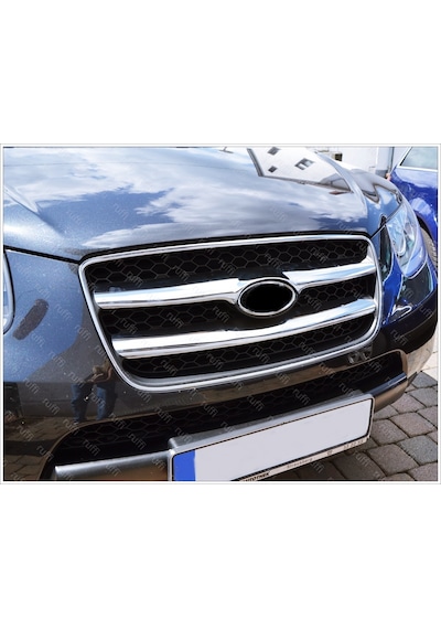 Hyundai Santa Fe Krom Ön Panjur 2 Prç. 2006-2010 Arası P. Çelik