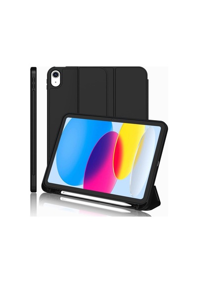 Apple Uyumlu iPad 11.nesil 2025 / 10.nesil 2022 Kalem Bölmeli Standlı Smart Kılıf Kapaklı Kılıf