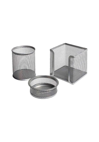 Inox 0690 3 Lü Gümüş Perforeli Masa Seti