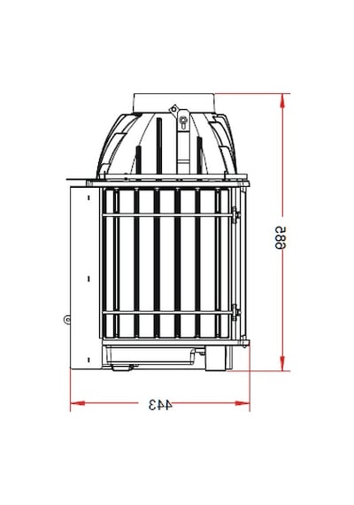 Invıcta 700 Foyer Angle Sol Açık Şömine Haznesi 6264 -73