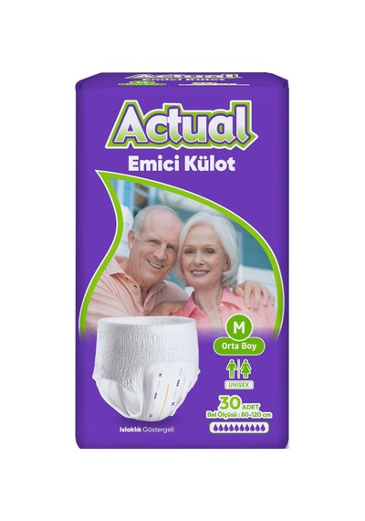 Actual Emici Külot Yetişkin Bezi M - Medium - Orta