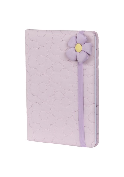 Pelüş Ve Eğlenceli Defter - Çiçek Figürlü Lila