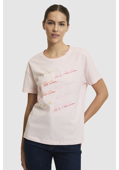 U.S. Polo Assn. U.s. Polo Assn. Kadın Açık Pembe Tişört 50323561-vr078 Acık Pembe