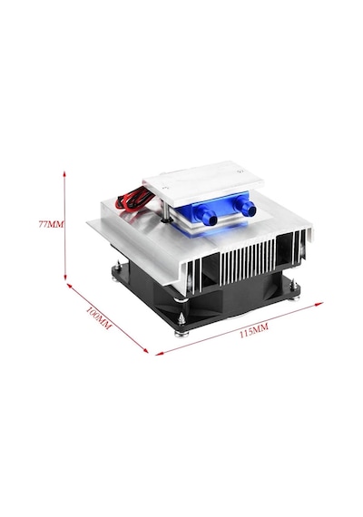 Termo Elektrik Peltier Su Soğutucu Sistem 50w Mini Klima Buzdolabı Buzluk Akvaryum Bilgisayar Araba