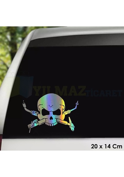 Kuru Kafa Hologram Oto Sticker Motosiklet Araba Yapıştırma Etiket