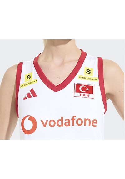 Adidas Türkiye Voleybol Milli Takim Formasi Türkiye Kadın Voleybol Milli Takım Forması Km7475 Beyaz