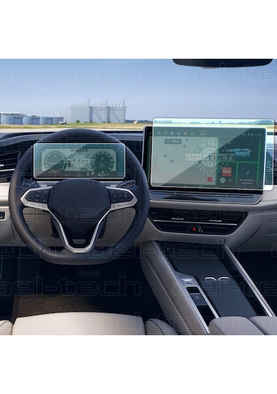 Volkswagen Passat Variant Uyumlu 10 İnç Dijital Gösterge Ve 15inç Navigasyon 9h Nano Ekran Koruyucu 2 Li Set 2025