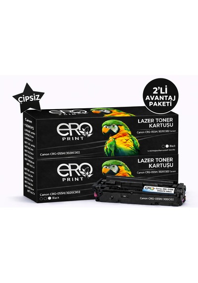 Canon Mf-741cdw Siyah Uyumlu Toner - 7500 Sayfalık Çipsiz Toner - 2'li  Paket