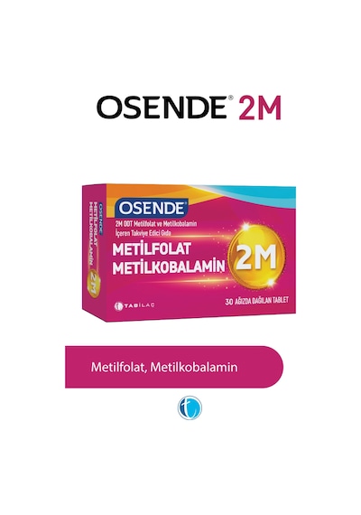 Osende 2M Metilfolat Metilkobalamin 30 Tablet