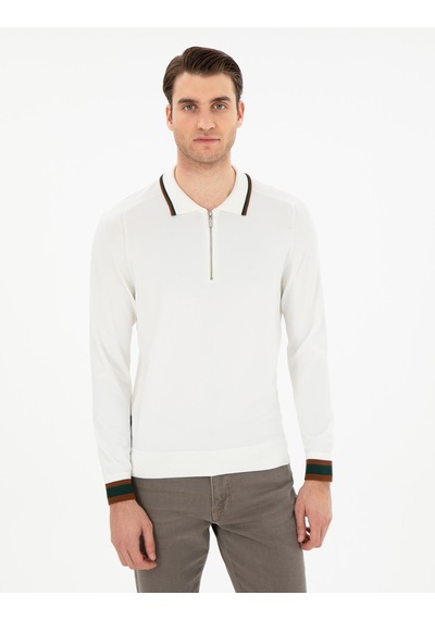 Pierre Cardin Erkek Ekru Kazak /triko 50296452-vr019 Ekru