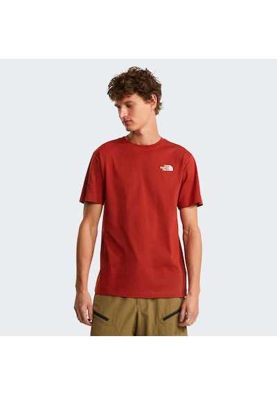The North Face M Vertical Regular Short Sleeve Tee-grap Erkek T-shirt-32611 Kiremit