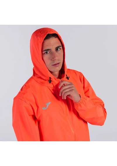 Mercan Joma Erkek Performans Koşu - Yürüyüş Yağmurluk Elite Raincoat Fluor Coral 102235.040 Mercan