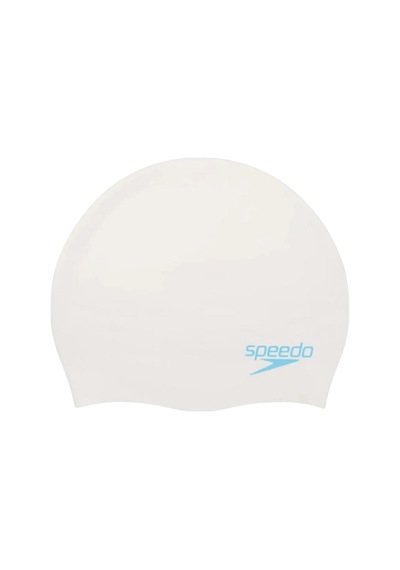 Speedo Speedo Plain Moud Silc Cap Ju White/ Unisex Çocuk Beyaz Yüzücü Bonesi 14683 Beyaz