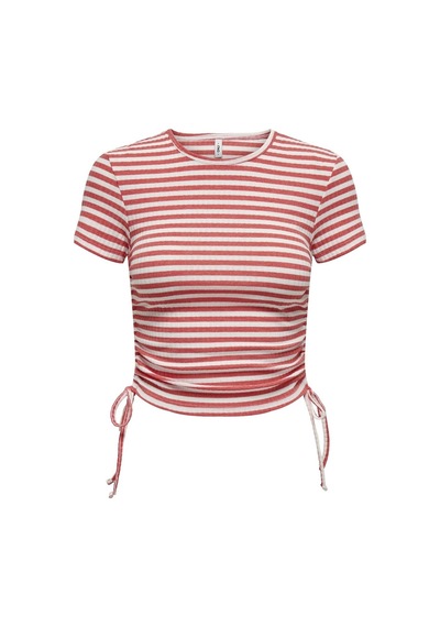 Only Onlwendy S/s Ruchıng Top Jrs 15284982 Gül Rengi 001