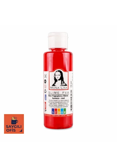 Südor Mona Lısa Sıvı Yapıştırıcı Slıme 70 Ml. Fosforlu Pembe Kırmızı