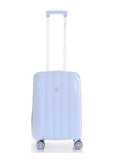 Mçs Bavul Büyük Ve Kabin 2li Set Kırılmaz Silikon Valiz V305 Bebemavi Bebe Mavisi
