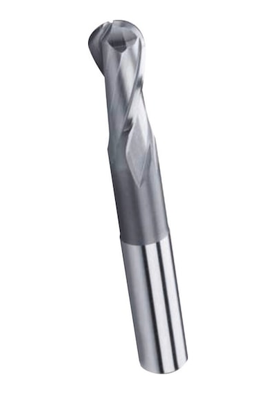 8mm 2 Ağız Kısa Küre Parmak Freze Hss
